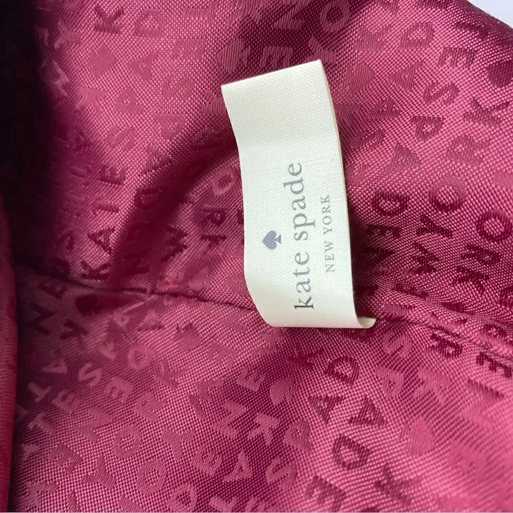 Kate Spade New York  Bordeaux Cown Hide Leather Shoulderbag Handbag